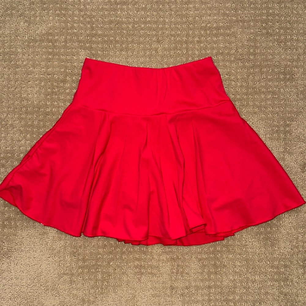 Classic red skort